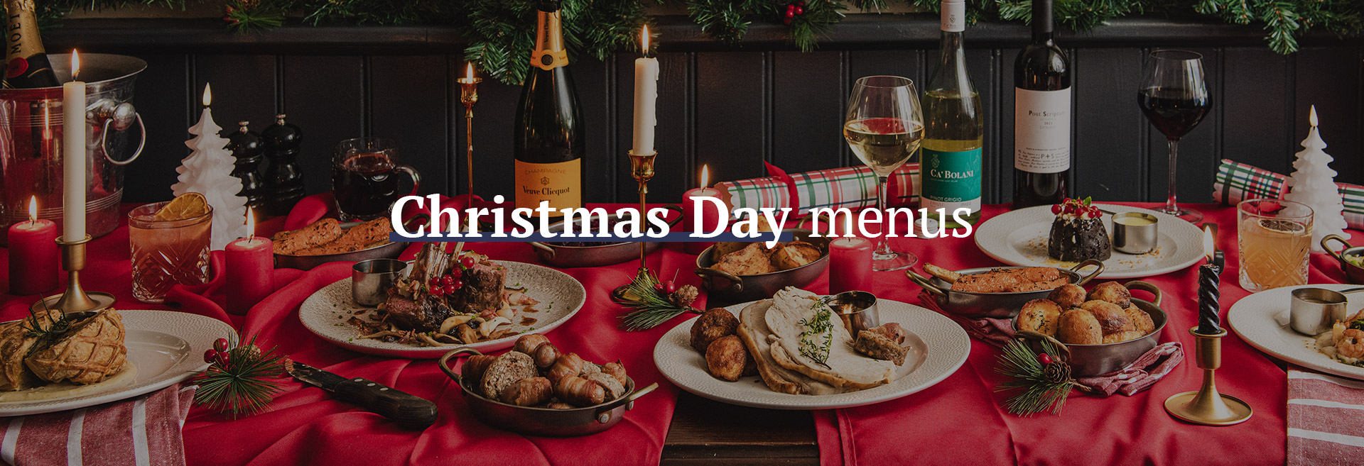 Christmas Day Menu at The Woodstock Arms